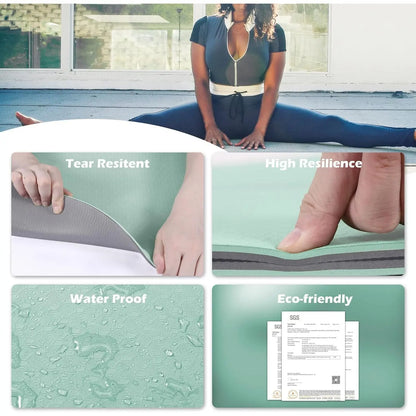 Yoga Mat Non Slip, Pilates Fitness Mats, , Anti- 1/4" Thick Yoga Mats for Women, Exercise Mats for Home Workout with Carrying Sling and Storage Bag