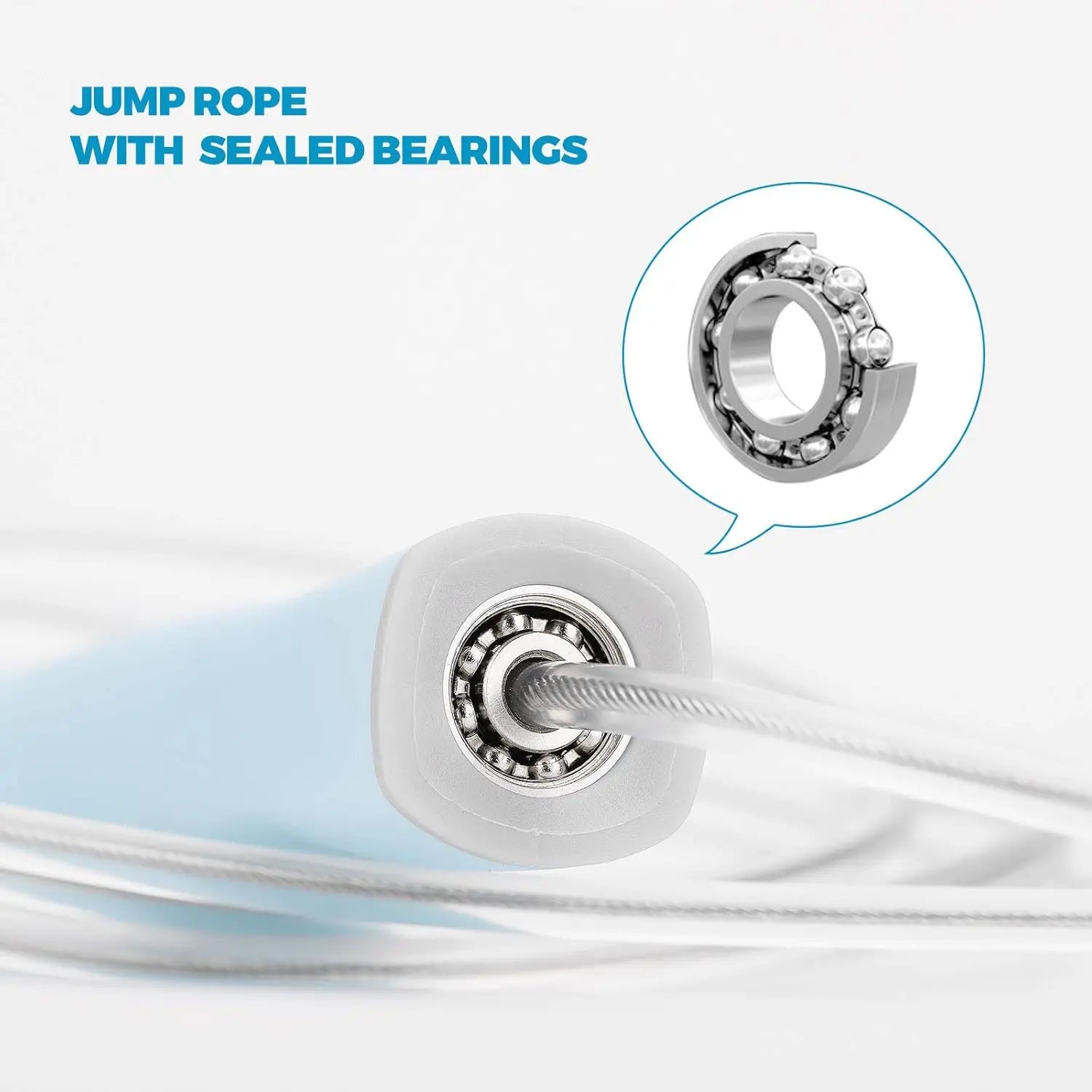 Jump Rope 3 Styles | 1-LB Weighted Jump Rope for Adults Women. || Speed Jump Rope with Ball Bearings for Fitness. ||| Lightweight Skipping Ropes (2 Pack) for and Adult Beginners.