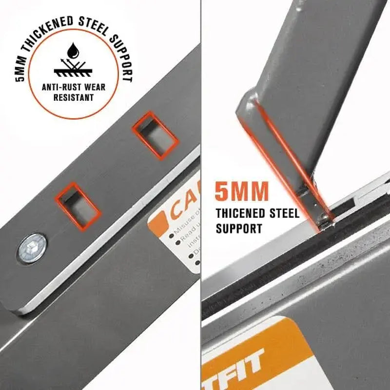 Ritfit PWB01 Foldable Weight Bench - Home Fitness Equipment, Adjustable Lift & Incline Benches for Full Body & Glutes Workouts with Versatile Position Back Pad & Seat, Adjustable Lift Benches