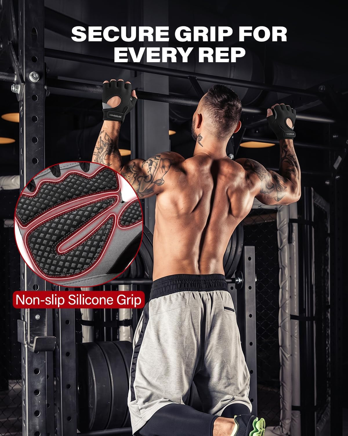 Gym Gloves for Men and Women, Workout Gloves with Enhanced Grip