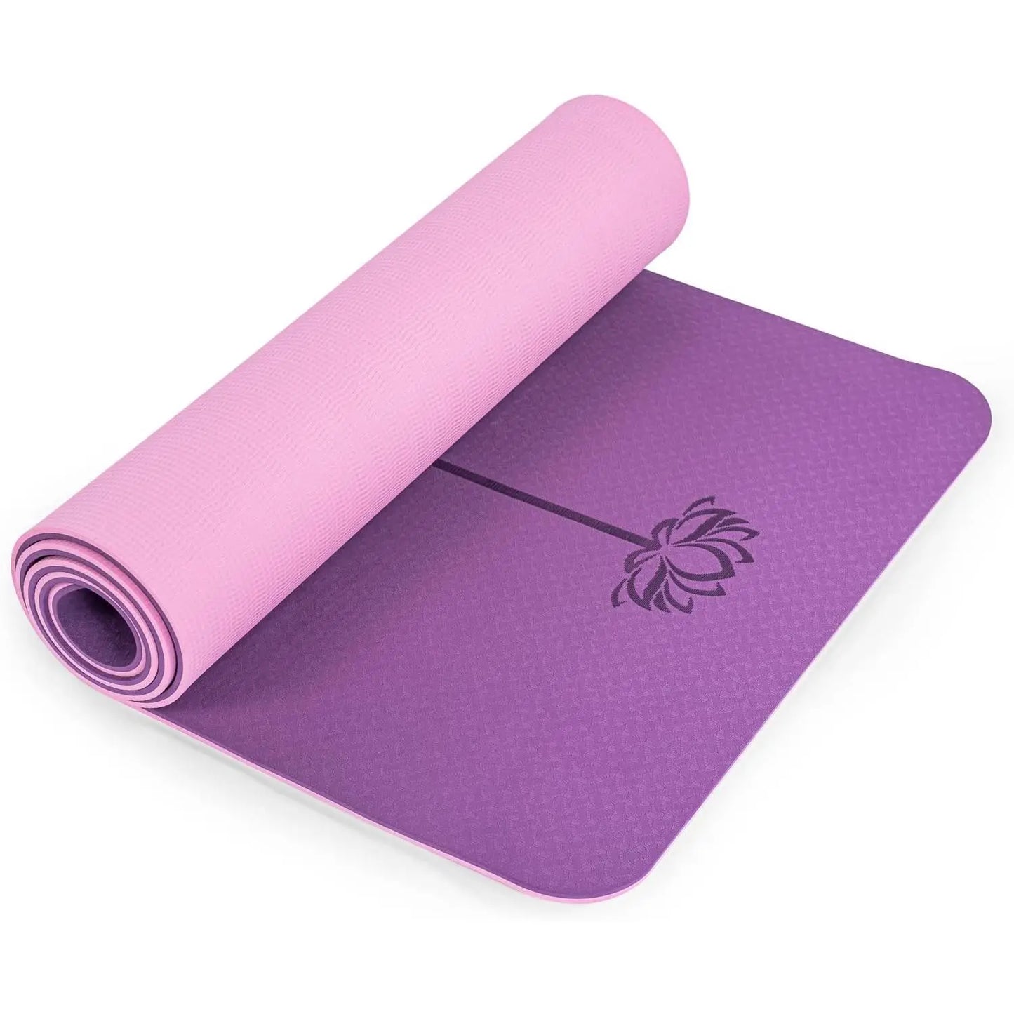 Yoga Mat Non Slip, Pilates Fitness Mats, , Anti- 1/4" Thick Yoga Mats for Women, Exercise Mats for Home Workout with Carrying Sling and Storage Bag