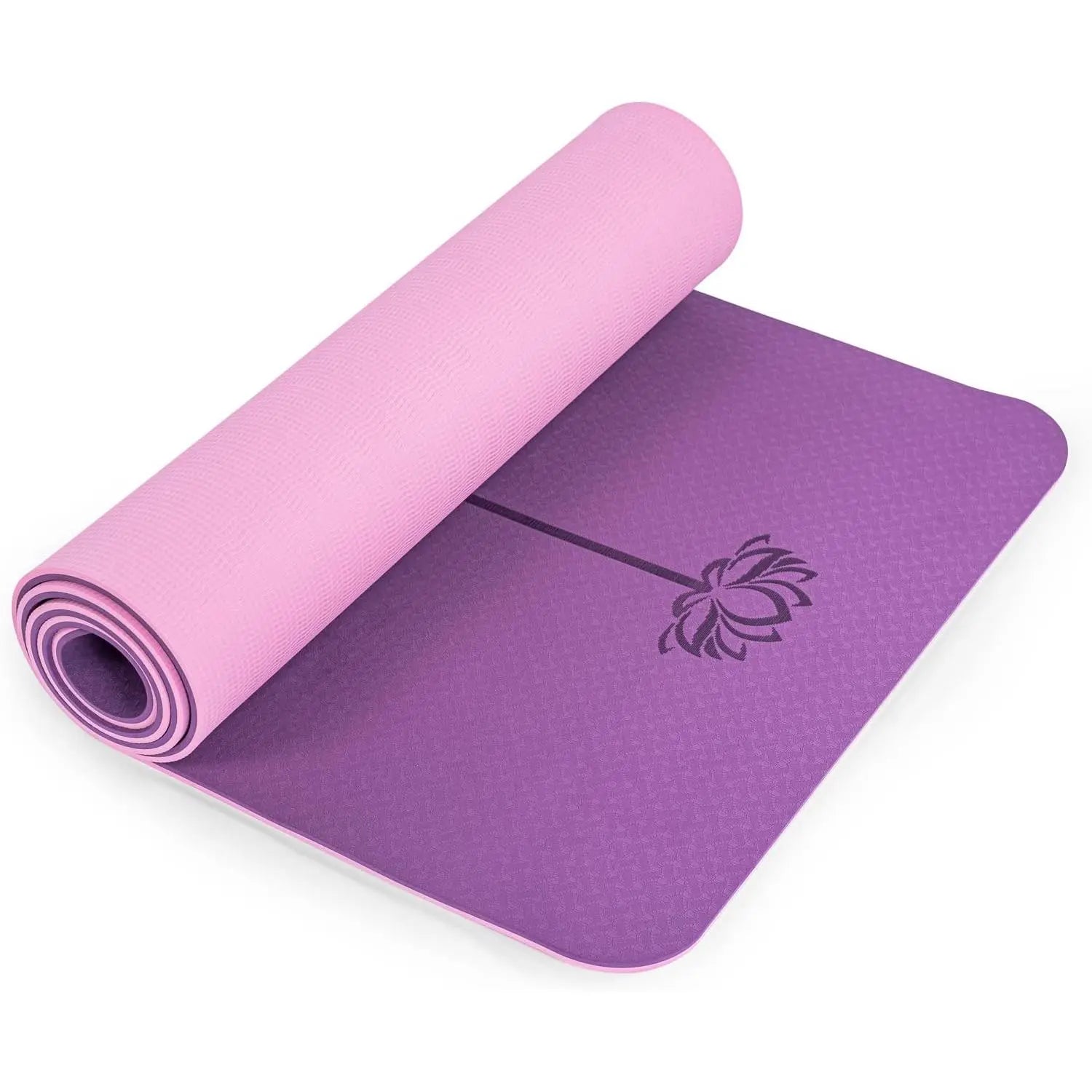 Yoga Mat Non Slip, Pilates Fitness Mats, , Anti- 1/4" Thick Yoga Mats for Women, Exercise Mats for Home Workout with Carrying Sling and Storage Bag