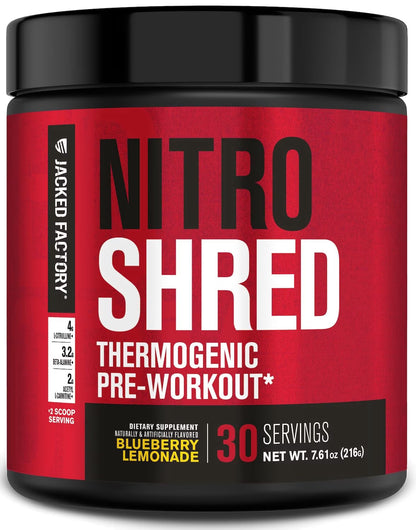 NITROSURGE Pre Workout Supplement - Endless Energy, Instant Strength Gains, Clear Focus and Intense Pumps - NO Booster & Powerful Preworkout Energy Powder - 30 Servings, Black Cherry