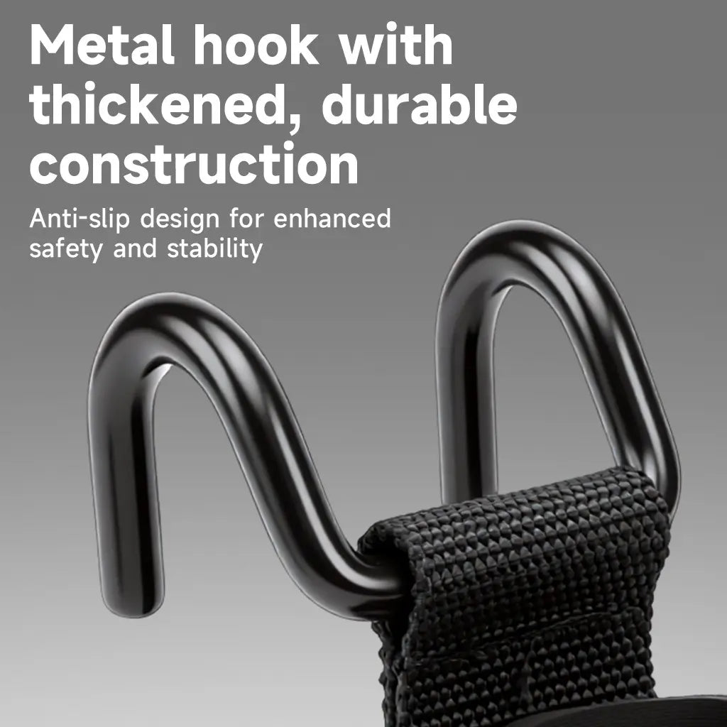 Manueklear Weight Lifting Hooks with Padded Wrist Wraps, Heavy-Duty Double Metal Hooks, Adjustable Straps for Pull-Ups, Deadlifts & Training, Fitness Exercise Workout Accessories