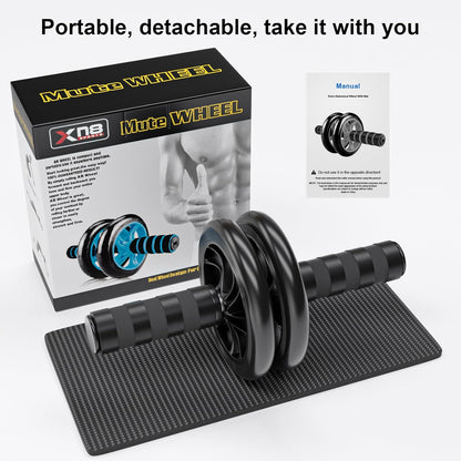 Abdominal Wheel, Ab Roller for Abdominal Exercise Machine, Abs Workout Equipment, Core Strengthening Trainer Fitness Belly Training, Entrainement Maison Equipement. Accessories Gym Stuff