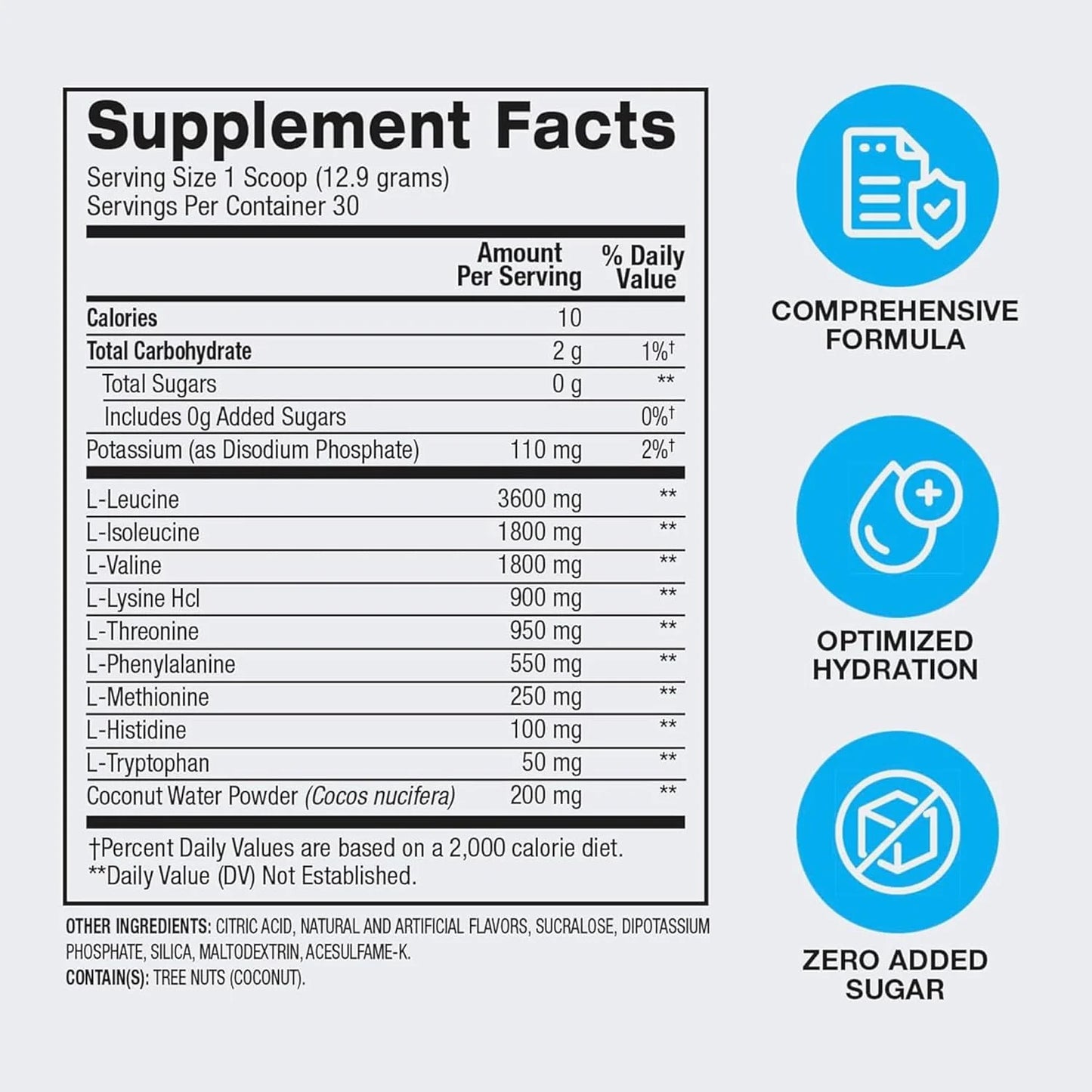 Essential Amino Acids EAA Powder - Pre, Intra & Post Workout Drink, EAA + BCAA + Hydration, Sour Power, 30 Servings