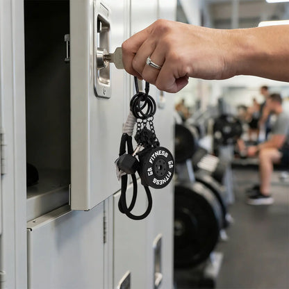 Fitness Keychain, Dumbbell & Weights Keychain, Gym Bag Charms & Fitness Accessories for Women and Men, Cute Mini Keychains for the Gym, Perfect Workout Gifts for Gym Enthusiasts
