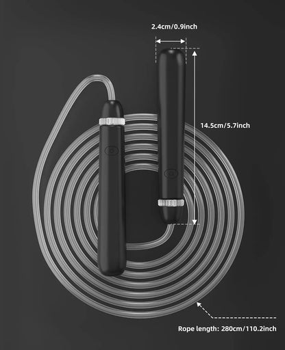 LED Illuminated Jump Rope-Unisex Adjustable Illuminated Jump Rope, Colorful Glow-In-The-Dark Jump Rope, Suitable for Children and Adults.