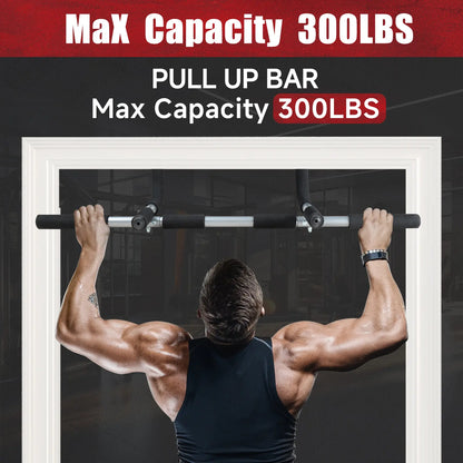 Pull-Up Bar for Door Frame Adjustable Portable Upper Body Fitness Workout for Home Gyms