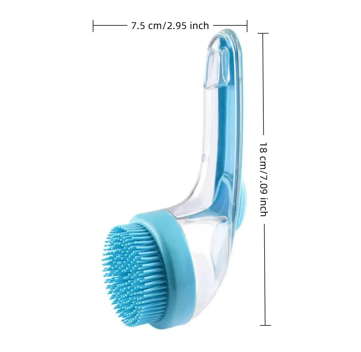 2026 New 2 in 1 Pet Bath & Grooming Brush with Built-In Soap Dispenser for Easy Cleaning, Size 8In × 3In × 4In, Gentle Massage Brush Suitable for Long and Short Haired Dogs and Cats, Ideal for Bathing and Daily Care.
