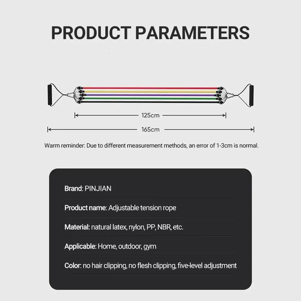 Stretch Rope Fitness Male Elastic Belt Elastic Rope Home Resistance Belt Puller Back Strength Chest Muscle Training Equipment. Chest Trainer Exercise Band