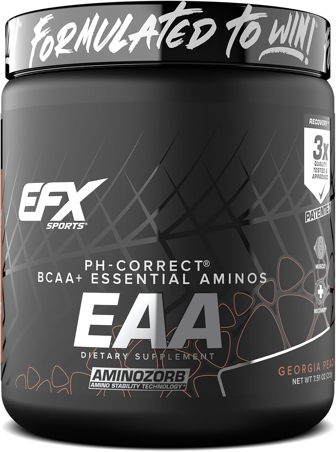 Training Ground EAA | Essential Amino Acids Supplement | Energy & Protein Synthesis | Pre, Intra, or Post Workout | 40 Servings (Georgia Peach)