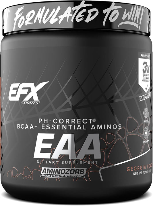 Training Ground EAA | Essential Amino Acids Supplement | Energy & Protein Synthesis | Pre, Intra, or Post Workout | 40 Servings (Georgia Peach)