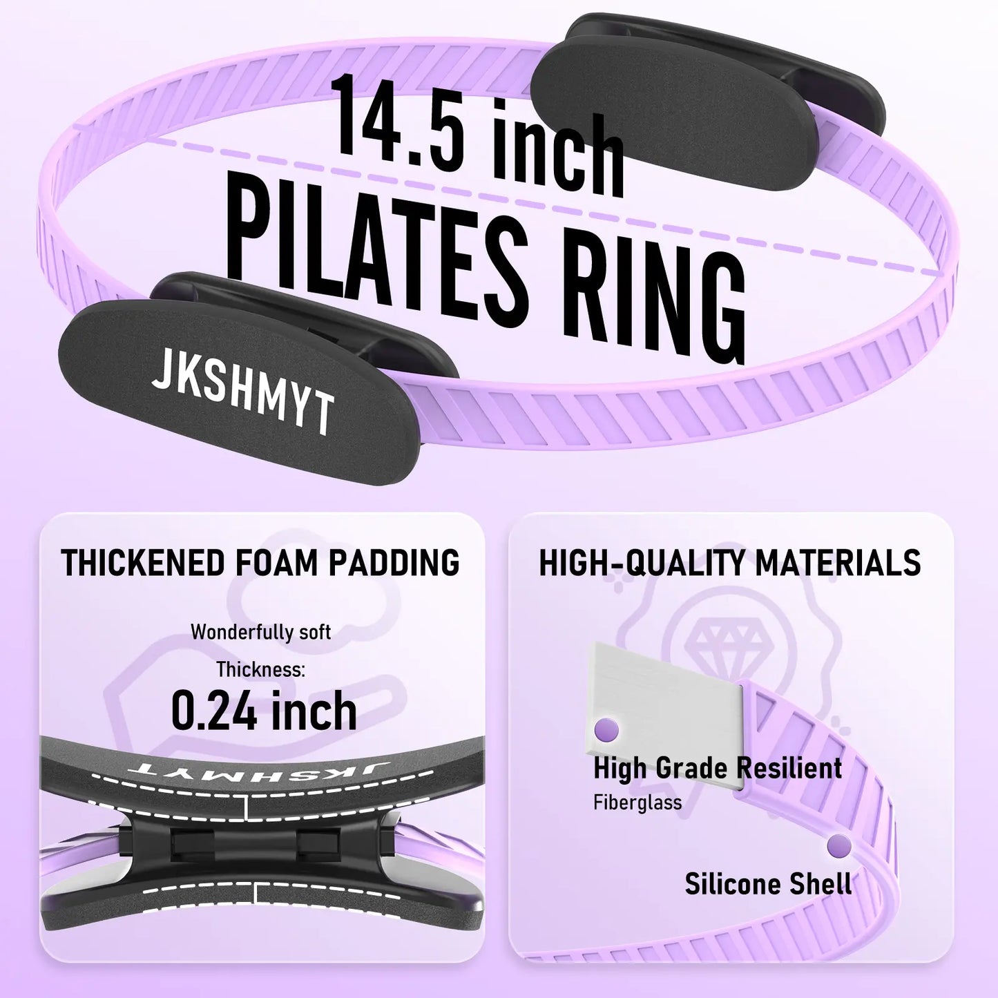 Pilates Circle Set with Yoga Ball and Resistance Bands, Essential Fitness Equipment for Home Workouts, Body Stretching Exercises, and Postpartum Recovery Tiktokshopbacktoschool