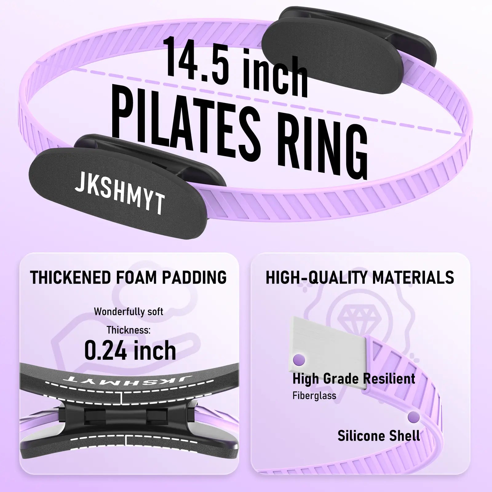 Pilates Circle Set with Yoga Ball and Resistance Bands, Essential Fitness Equipment for Home Workouts, Body Stretching Exercises, and Postpartum Recovery Tiktokshopbacktoschool