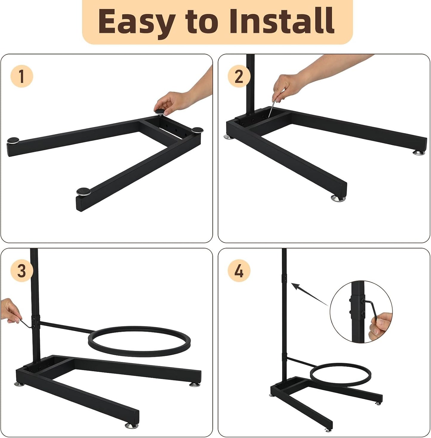 3 Tier Yoga Ball Holder Exercise Ball Stand | Vertical Stability Ball Rack Storage Tower Yoga Accessories Stand Workout Equipment for Home & Commercial Gym Organizer