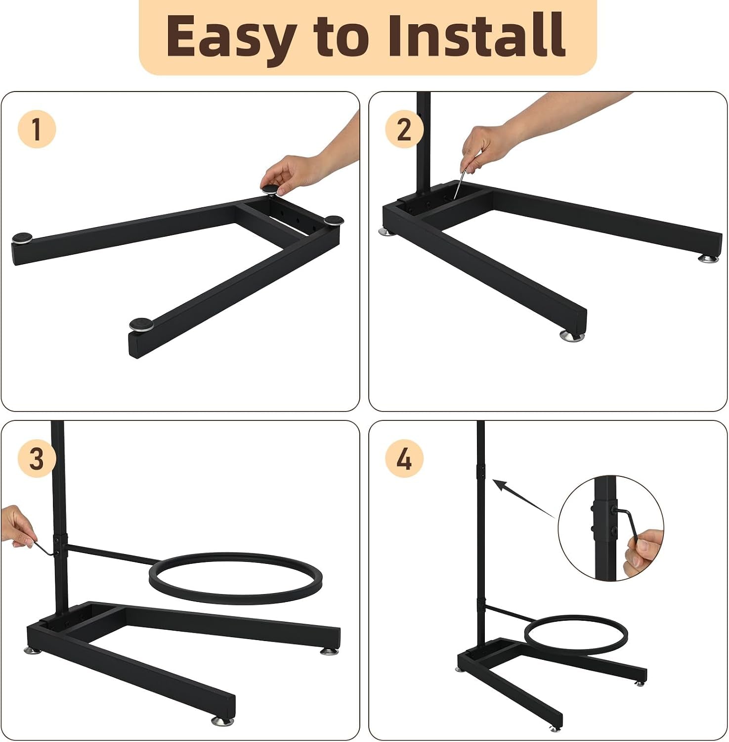 3 Tier Yoga Ball Holder Exercise Ball Stand | Vertical Stability Ball Rack Storage Tower Yoga Accessories Stand Workout Equipment for Home & Commercial Gym Organizer