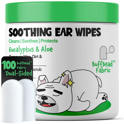 Roofus the Dog Ear Wipes - Eucalyptus Aloe | 100Ct
