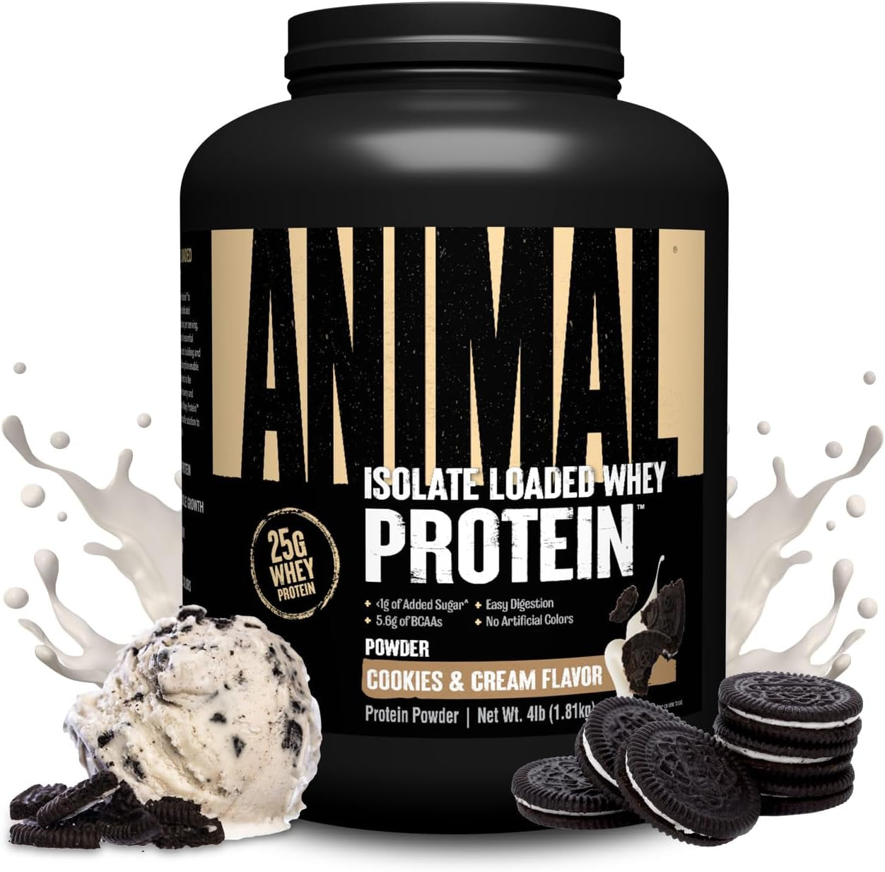Whey Isolate Protein Powder, 25G High Protein | Strawberry 4LB | Great Tasting Blend for Pre & Post Workout | Digestive Enzymes & 5.6G Bcaas | Build Strength, Lean Muscle & Recover Faster
