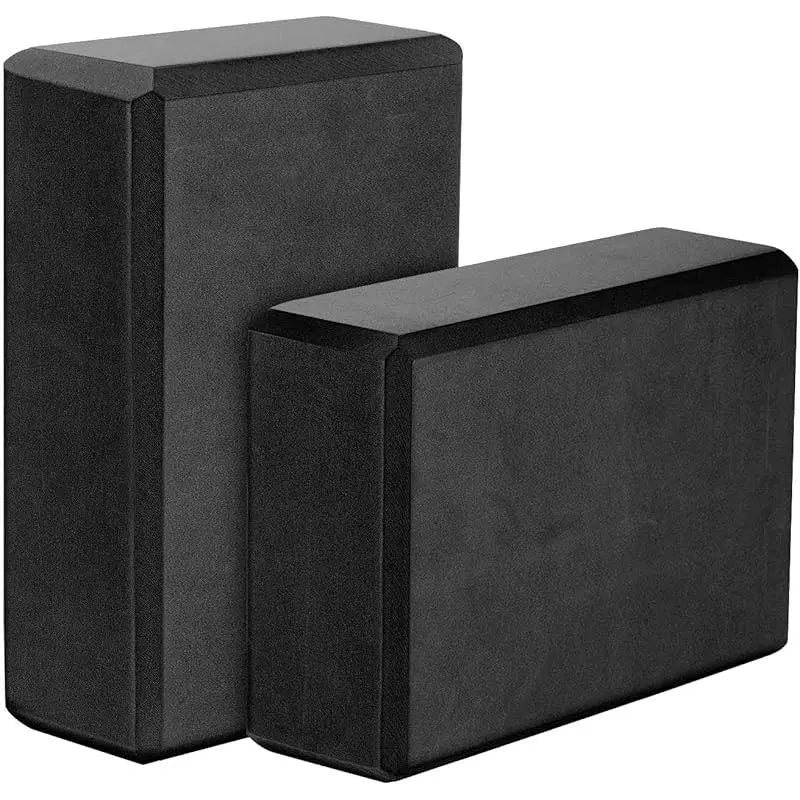 Yoga Blocks 2 Pack (9"X6"X3"), Supportive High-Density EVA Foam with Beveled Edges, Moisture-Proof Props to Gain Strength & Achieve Better Flexibility, Gym, Fitness, Great for Fitness Routines, Yoga Equipment, Pilates Workout Equipment