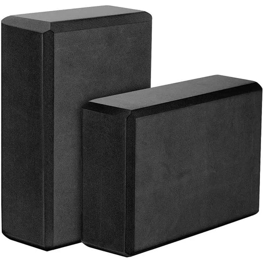 Yoga Blocks 2 Pack (9"X6"X3"), Supportive High-Density EVA Foam with Beveled Edges, Moisture-Proof Props to Gain Strength & Achieve Better Flexibility, Gym, Fitness, Great for Fitness Routines, Yoga Equipment, Pilates Workout Equipment