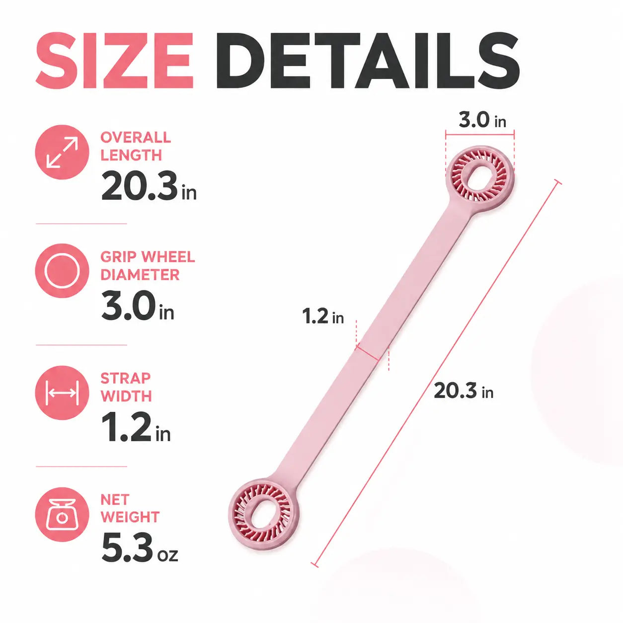[Summerwins] Women’S Silicone Figure 8 Resistance Band - Lightweight Elastic Hand Gripper Flexible Grip Attachment Hand-Pulling Band, Shoulder Stretch Tool for Home Yoga, Desk Breaks, Arm Workout for Woman, Resistance Band Workout, Handheld