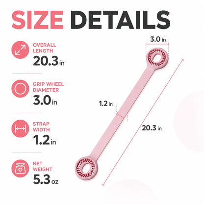 [Summerwins] Women’S Silicone Figure 8 Resistance Band - Lightweight Elastic Hand Gripper Flexible Grip Attachment Hand-Pulling Band, Shoulder Stretch Tool for Home Yoga, Desk Breaks, Arm Workout for Woman, Resistance Band Workout, Handheld