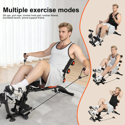 Multi-Functional Adjustable Ab Workout Bench – Sit-Up & Push-Up Exercise Chair for Home Fitness