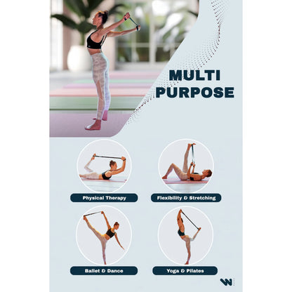 WALUE™ Posture Correction & Shoulder Exerciser – Non-Elastic Stretch Strap for Exercise, Yoga, Flexibility & Physical Therapy