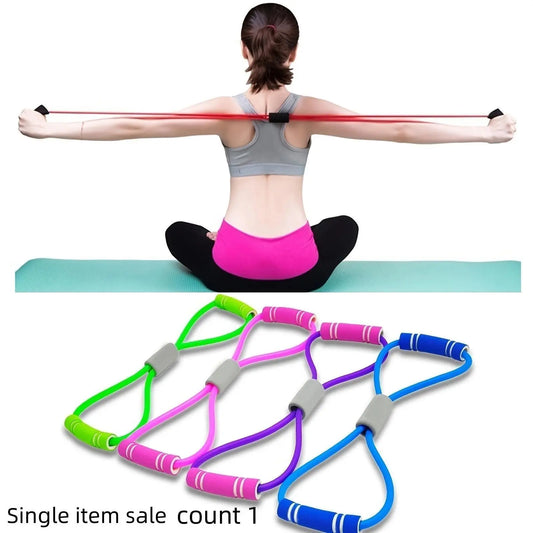 8-Shaped Resistance Band, Stretching Band for Home Workout, Stretch Band for Chest Arm and Shoulder Stretching, Workout Bands, Workout Straps, Fitness Equipment for Home Gym, Training Equipment, Stretching Gear, Home Gym Kit
