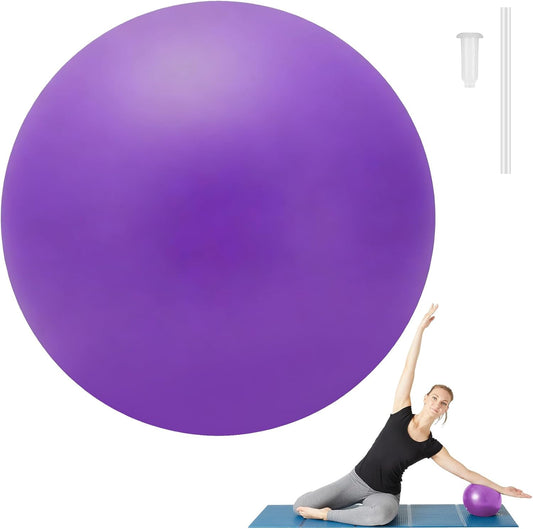 Small Pilates Ball 9 Inch Small Exercise Ball Mini Workout Yoga Balls for Gym Yoga, Core Training, Fitness, Workout, Stability, Improves Balance