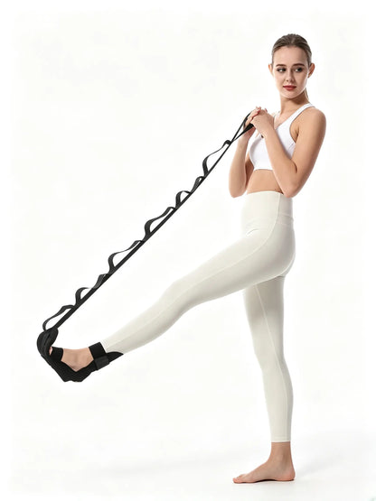 Adjustable Ankle Elastic Band - Lower Body Exercise Trainer, Stretching Tool, Portable Stretch Band for Leg Strength & Flexibility Training, Yoga Equipment