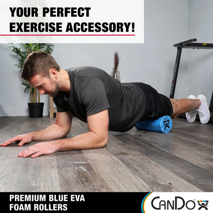 Blue Marble High Density EVA Foam Roller for Muscle Restoration, Massage Therapy, Sport Recovery, and Physical Therapy. 6" X 12", Round