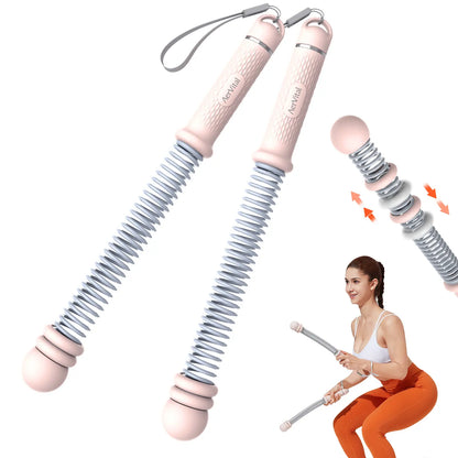 Aervital 2026 New Cordless Battle Ropes for Home Gym Full Body Workout Ropes for Men Women No Jump Ideal for HIIT Training Equipment & Festival Gift, Pink