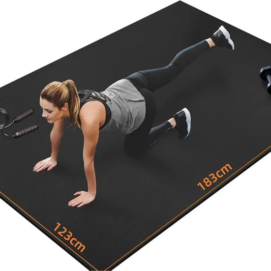 Large Anti-Slip Floor Protection Mat,Fitness Equipment Fitness Sports Mat, Floor Mat, Fitness Mat Non-Slip Highly Durable Underlay Mat Protective Mat for Treadmills