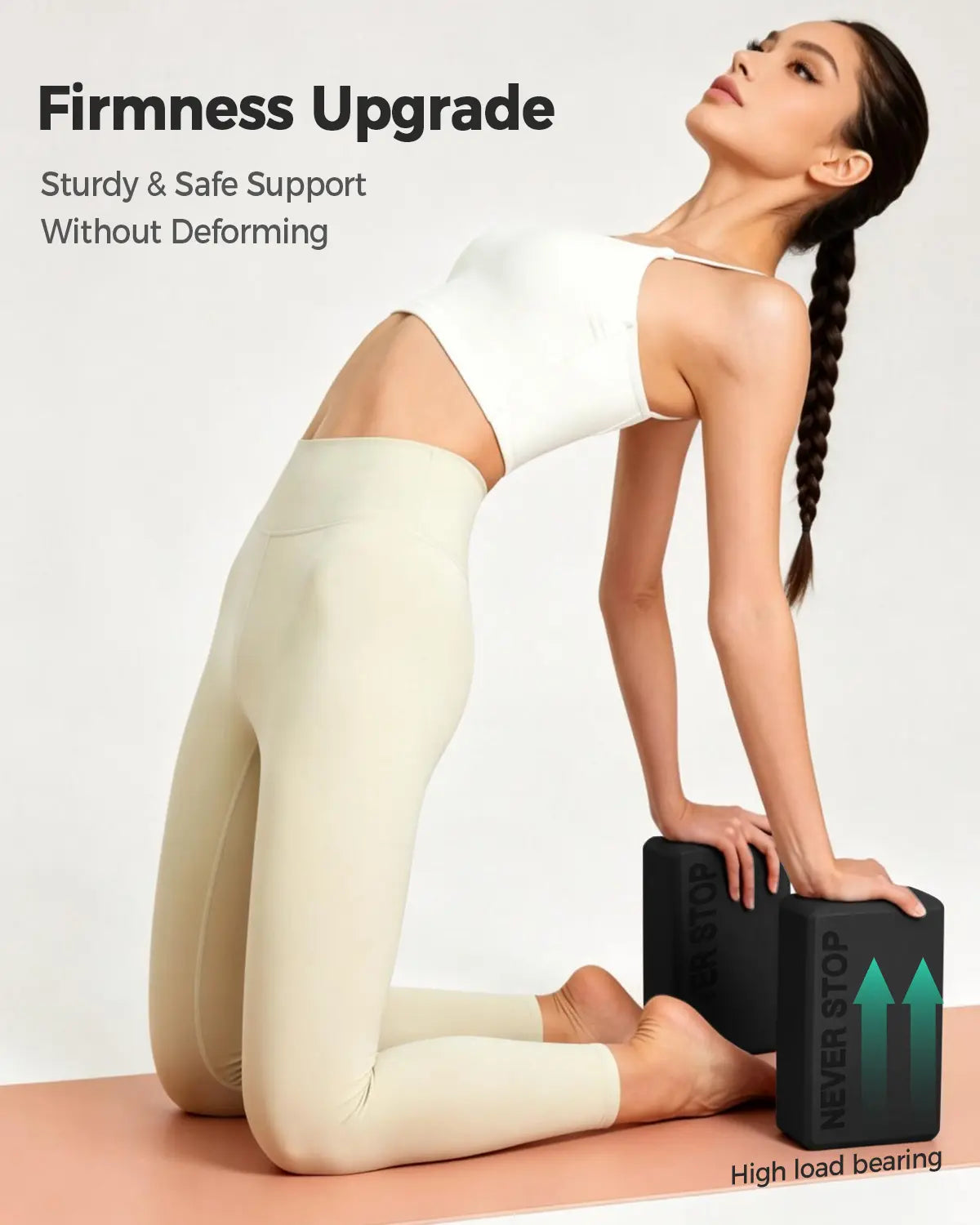 KEEP Yoga Block - 2Pack, High Density EVA Foam Blocks for Yoga, Pilates, Meditation, Aid Balance, Support and Deepen Poses - Non-Slip Lightweight Durable,Smoky Purple (Set of 2)