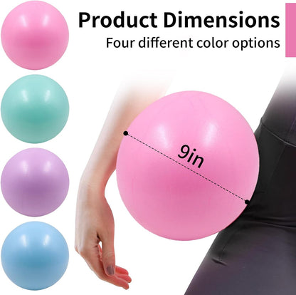 20-Pack of 9 Inch Exercise Balls, Pilates Ball & Mini Yoga Ball for Physical Therapy, Core Strength, Stability Training - Anti-Burst, Slip Resistant for Home, Gym, Office - Bulk Set