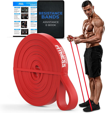 Pull up Assistance Resistance Bands - Long Loop Power Bands for Men and Women - Strength Power Flexibility Training at Home & Gym - Ebooks & Workout Chart Included by