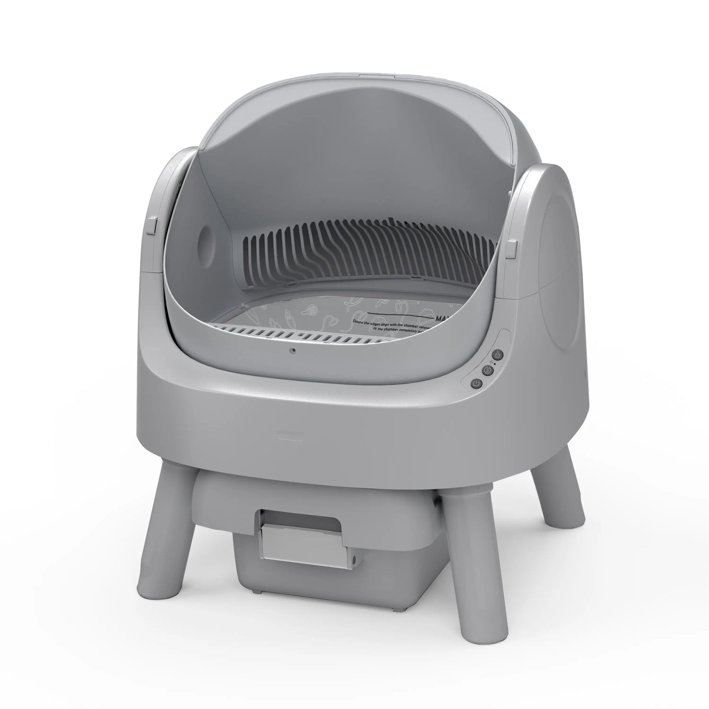 Petpivot Autoscooper 11 Open-Top Self-Cleaning Cat Litter Box，Odor-Free Waste Disposal Includes Trash Bags Summervibes Petlovers