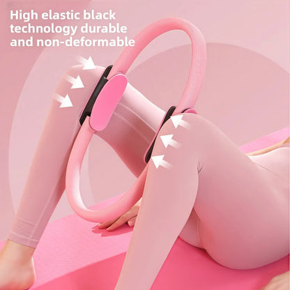 Pilates Ring Fitness Circle Ring for Workout Dual Grip Pilates Magic Circle Flexible Exercise Ring for Training Portable Fitness Pilates Ring Pilates Board, Exercise Circle, Flexible Ring