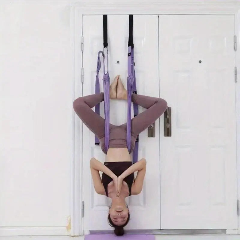 Aerial Yoga Swing, 1 Count Adjustable Aerial Yoga Strap, Yoga & Pilates Equipment for Home Gym, Fitness Equipment for Women & Men, Yoga Band, Exercise Band, Workout Bands