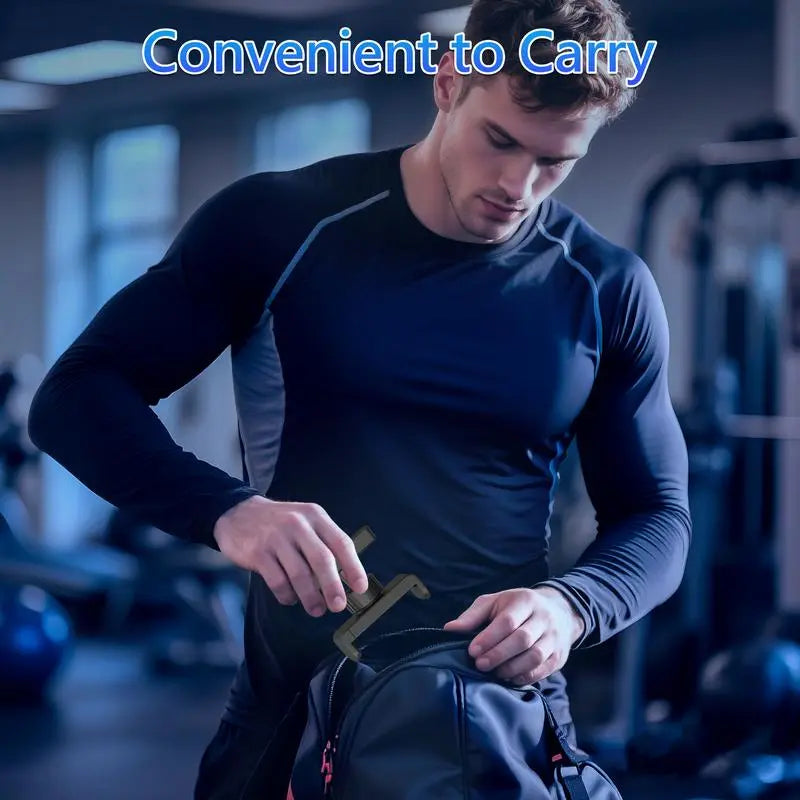 Gym Magnetic Phone Holder 360° Adjustable Strong Magnet Mount for Workout Videos Portable Fitness Stand Compatible with Iphone & Android - Cellphone, Man