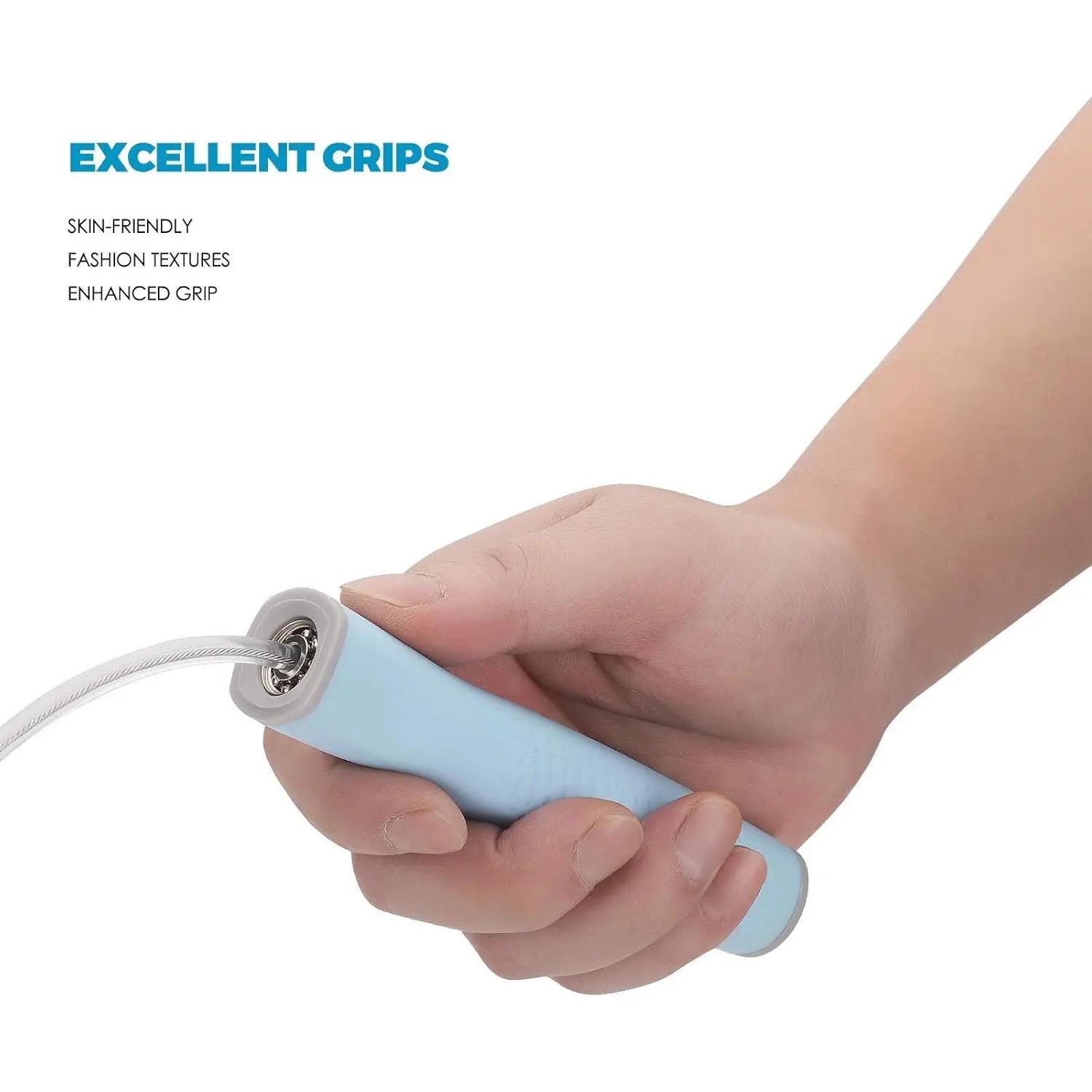 Jump Rope 3 Styles | 1-LB Weighted Jump Rope for Adults Women. || Speed Jump Rope with Ball Bearings for Fitness. ||| Lightweight Skipping Ropes (2 Pack) for and Adult Beginners.