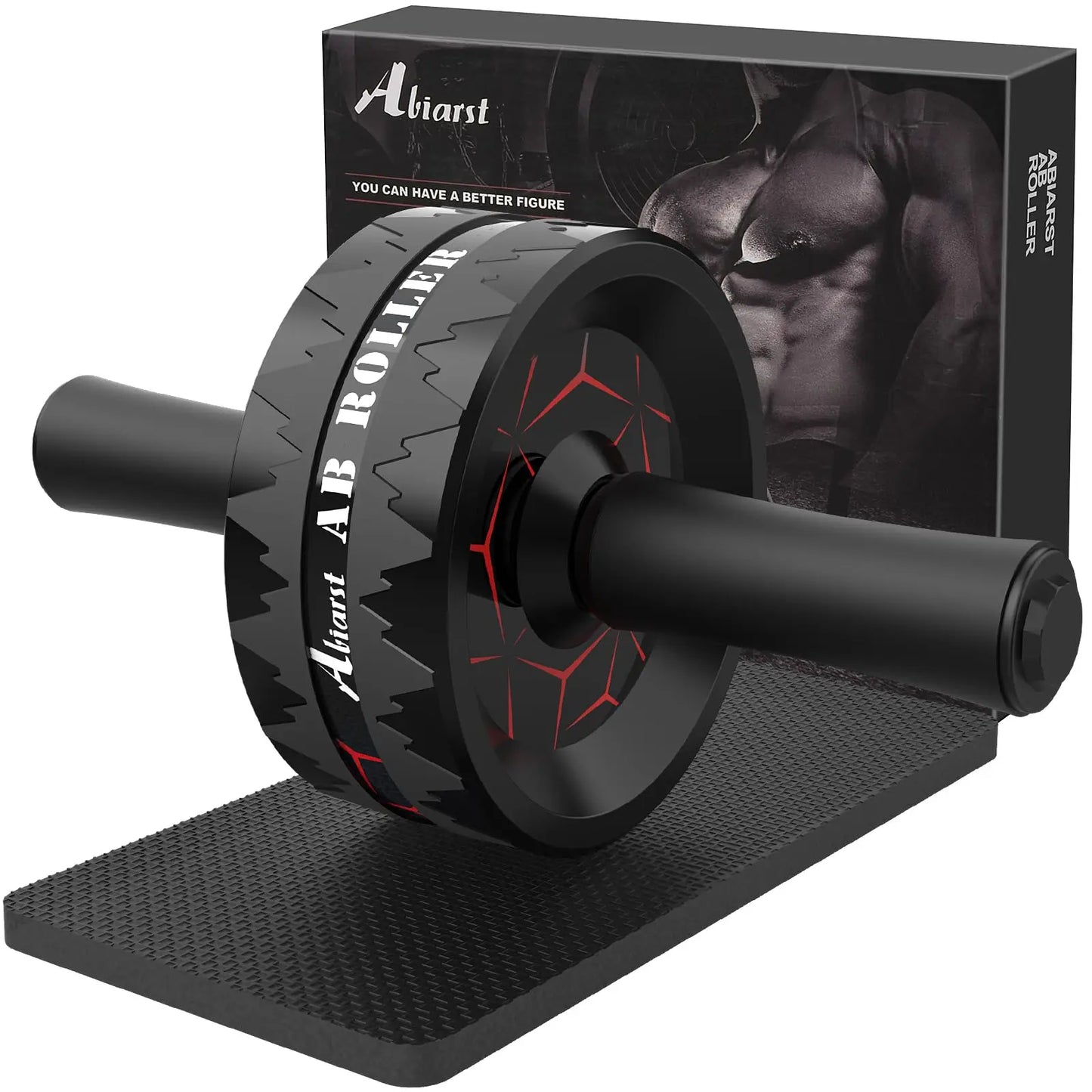 Ab Roller Wheel | Core Strength & Ab Training Equipment with Knee Pad