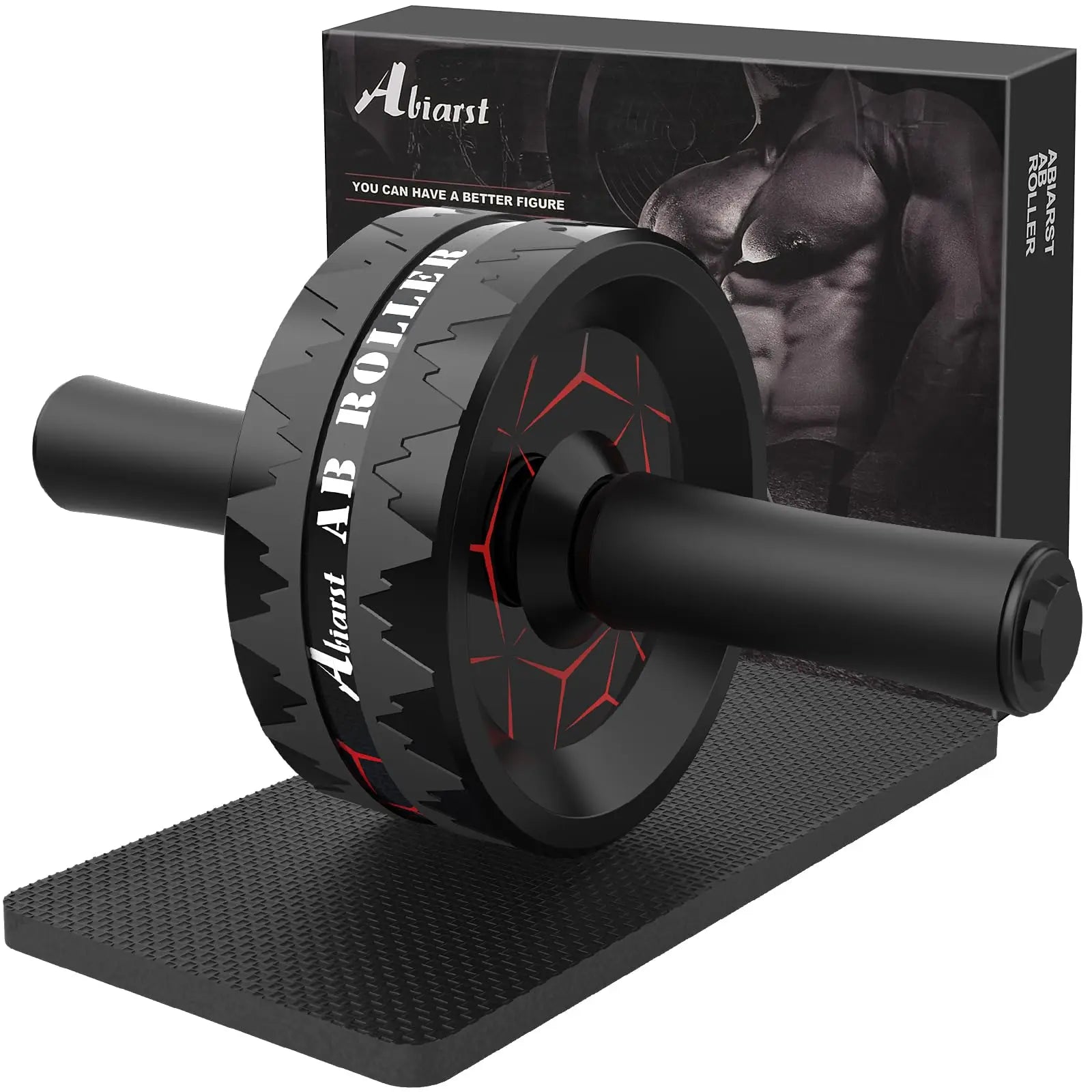 Ab Roller Wheel | Core Strength & Ab Training Equipment with Knee Pad