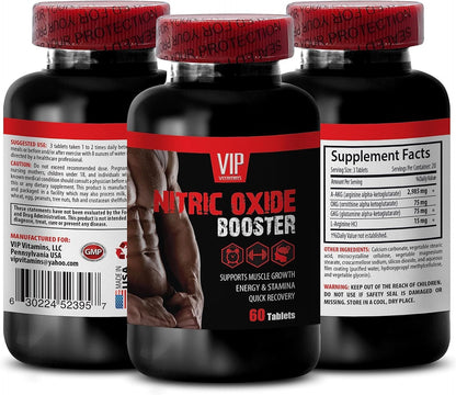 Nitric Oxide Supplement - Nitric Oxide Pills Pre Workout, Pre Workout Nitric Oxide Supplements for Men, Nitric Oxide Muscle Recovery, Nitric Oxide Pre Workout Powder for Men, A-AKG Powder 2Bot