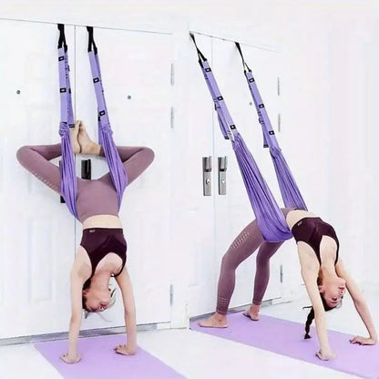 Aerial Yoga Swing, 1 Count Adjustable Aerial Yoga Strap, Yoga & Pilates Equipment for Home Gym, Fitness Equipment for Women & Men, Yoga Band, Exercise Band, Workout Bands