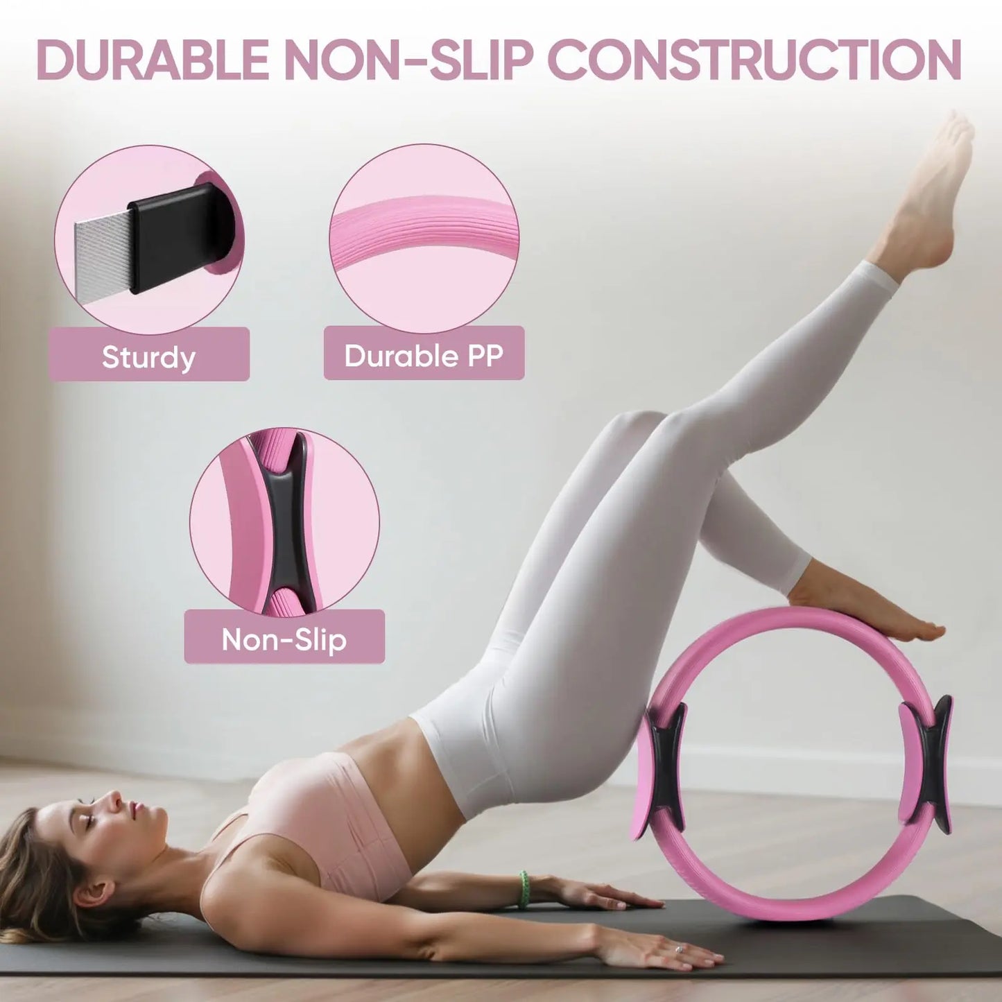 Women'S Home Pilates Set - 12 Piece Pilates Equipment for Home Workouts Set with Ring and Ball, 5 Resistance Bands, Beginner Home Exercise Muscle Training Equipment, Pilates Workout Equipment
