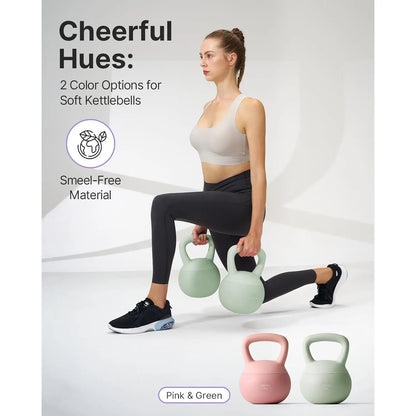 Soft Kettlebell,Kettlebell Anti-Slip Grip Weight for Home Workouts, Kettlebells Set Strength and Safety Guaranteed