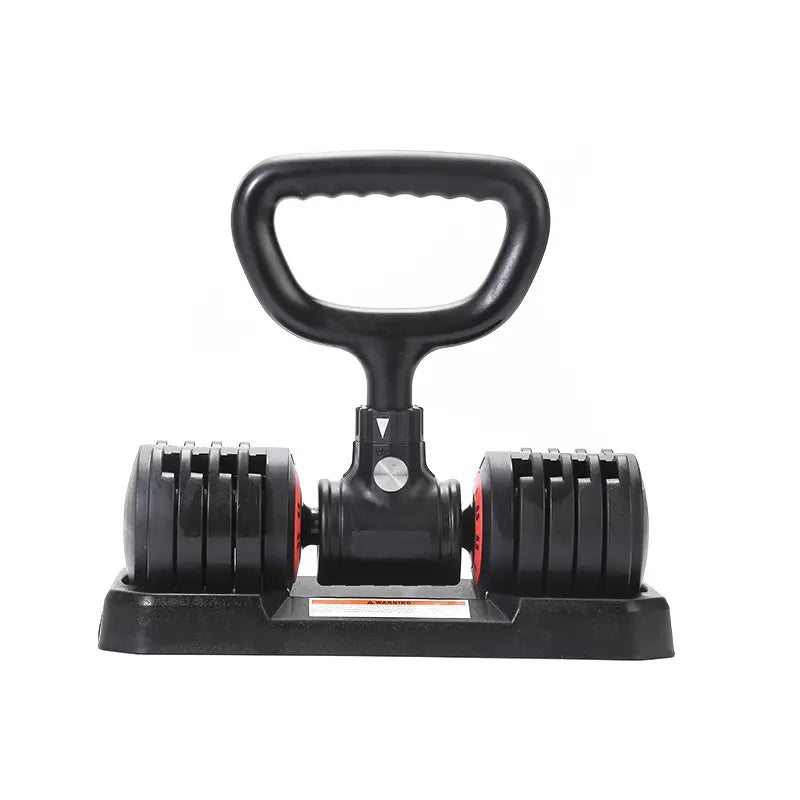 Kettlebells Grip, Dumbbell Grip Handle, Convert Dumbbells into Kettlebell for Home Gym, Kettlebell for Weights Plate, Non-Slip Ergonomic Grip, Quick Installation Fits, Double Locking Protection